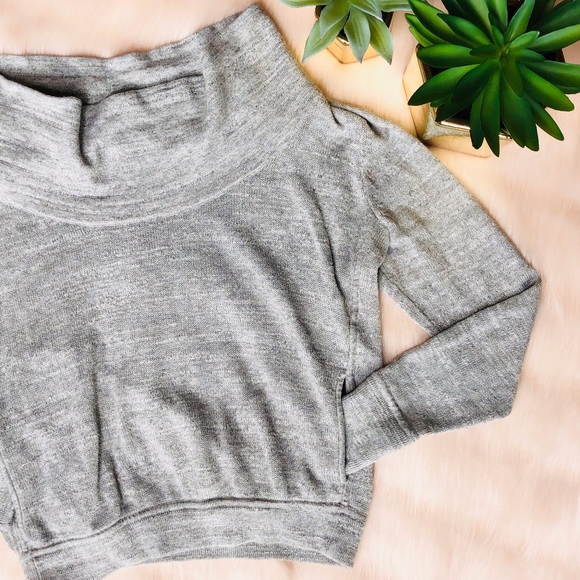!MUST GO! Eileen Fisher Grey Crop Sweater - Picture 1 of 8